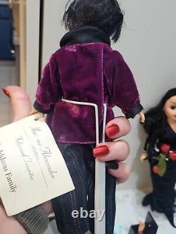 Madame Alexander The Addams Family Dolls Gomez, Morticia, Pugsley, Wednesday