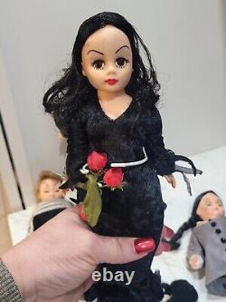 Madame Alexander The Addams Family Dolls Gomez, Morticia, Pugsley, Wednesday