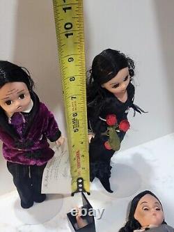 Madame Alexander The Addams Family Dolls Gomez, Morticia, Pugsley, Wednesday