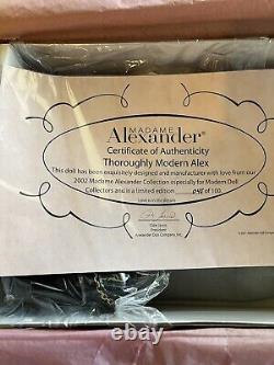 Madame Alexander Throughly Modern Alex Doll NFRB COA 45/100 2002
