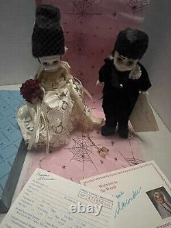 Madame Alexander Timeless Legends Mr. & Mrs. Frankenstein Bride & Groom Doll 8in