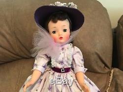 Madame Alexander Vintage 21 Cissy Doll 1958 Rare Purple Butterfly Outfit