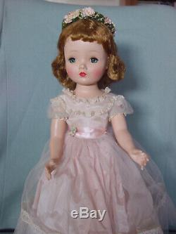 Madame Alexander Vintage Hard Plastic Mint Cissy-faced Flower Girl Doll