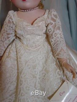 Madame Alexander Vintage Hard Plastic Mint Lia Sargent Cissy Bride Doll W Hang T