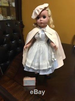 Madame Alexander Vintage Hard Plastic -alice In Wonderland Doll Incl Pink Cur 17