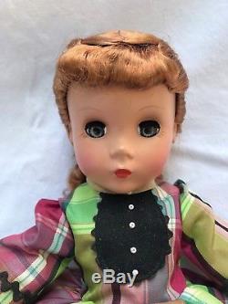 Madame Alexander Vintage-hard-plastic-little-women Jo Doll W Box & Curler-box