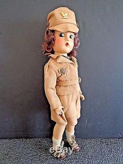 Madame Alexander W. A. C. Military Doll in Original Outfit 14 INV2634