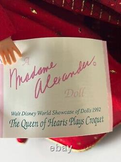 Madame Alexander Walt Disney Queen of Hearts Croquet Doll Set 392/500 WDWC 1992