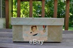 Madame Alexander-vintage-hard-plastic-little-women Amy Doll W Box & Curler-box