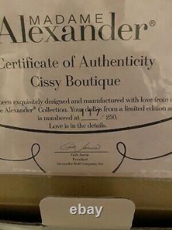 Madame alexander Cissy 21 RETURN TO ELEGANCE Boutique. COA. New