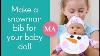 Make A Snowman Bib For Your Madame Alexander Baby Doll