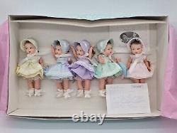 NEW IN BOX MADAME ALEXANDER COMPLETE DIONNE QUINTUPLET DOLLS With COROUSEL