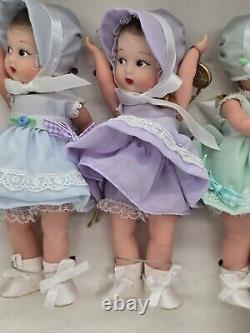 NEW IN BOX MADAME ALEXANDER COMPLETE DIONNE QUINTUPLET DOLLS With COROUSEL