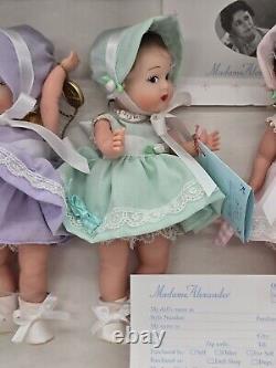 NEW IN BOX MADAME ALEXANDER COMPLETE DIONNE QUINTUPLET DOLLS With COROUSEL