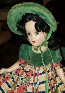 PRISTINE 14 Composition Madame Alexander Scarlett O'Hara Doll Vintage GWTW