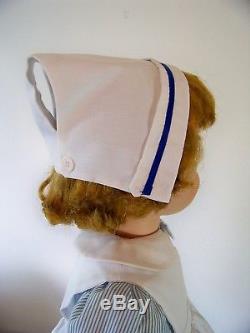 RARE 1959 Madame Alexander Nurse Joanie 35 playpal doll in custom repro outfit