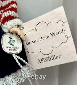 RARE Madame Alexander 8 Doll, All American Wendy, NIOB withTag, COA & Reg Cards