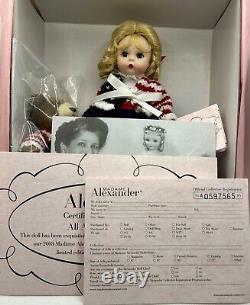 RARE Madame Alexander 8 Doll, All American Wendy, NIOB withTag, COA & Reg Cards