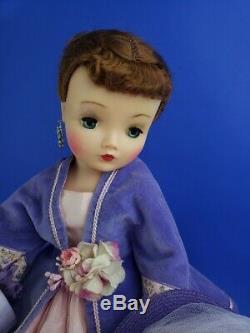 RARE Madame Alexander Purple Godey Cissy Pink Gown, Purple Velvet Jacket with Slip