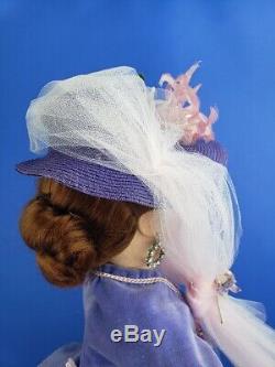 RARE Madame Alexander Purple Godey Cissy Pink Gown, Purple Velvet Jacket with Slip