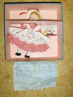 Rare 1965 Madame Alexander Mcguffey Ana Doll 8inch Box #788 Original Receipt
