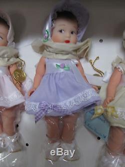 Rare Htf Madame Alexander Dionne Quintuplets With Carousel 5 Dolls Set 12230 Nib