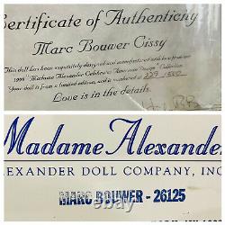 Rare Madame Alexander African American / Black Cissy Doll Marc Bouwer #26125