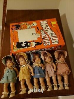 Rare Vintage Madame Alexander 8 Dionne Quintuplet Dolls 1930s Original