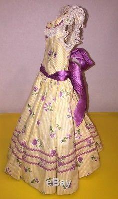 Rare Vintage Madame Alexander Cissy Doll Dress Floral Prints w Rickrack 1957