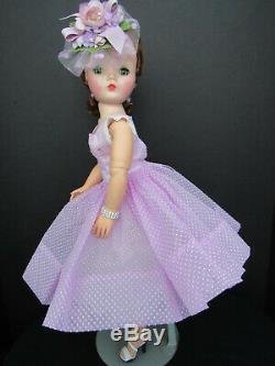 SPRINGTIME IN LILAC- LOVELY CISSY IN DOTTED SWISS WithAUBURN HAIR
