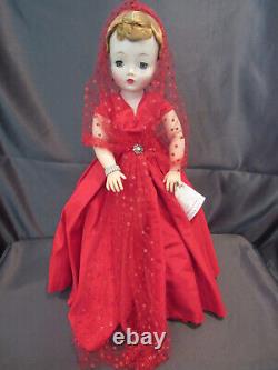 STUNNING LADY IN RED MADAME ALEXANDER CISSY DOLL 1958 ORIGINAL WithTAG