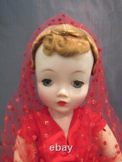 STUNNING LADY IN RED MADAME ALEXANDER CISSY DOLL 1958 ORIGINAL WithTAG