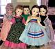 Set Of 5 Vintage 1950's Madame Alexander Little Women Hard Plastic Dolls 14