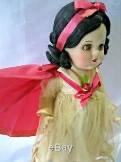 Snow White Madame Alexander Full Body Composition Doll Circa 1930's