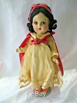 Snow White Madame Alexander Full Body Composition Doll Circa 1930's