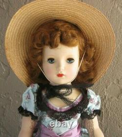 Stunning Museum Quality 1953 Madame Alexander Picnic Day Glamour Girl 18 Doll