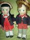 VERY RARE pair 16 antique Mme. Alexander Susie Q & Bobby Q 1938 cloth dolls