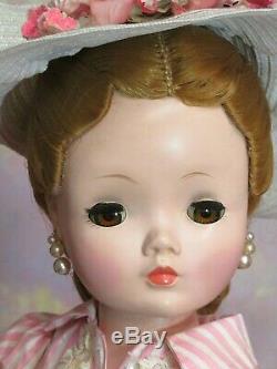 VINTAGE 1950s Madame Alexander CISSY DOLL blonde 20 hard plastic TAGGED DRESS