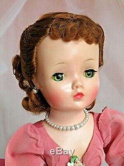 VINTAGE 1950s Madame Alexander CISSY DOLL red hair 20 hard plastic TAGGED DRESS