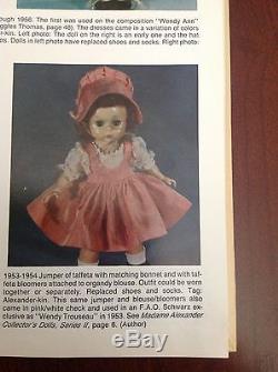 VINTAGE 1953-54 Madame Alexander kin SLW Pink Taffeta and Bonnet