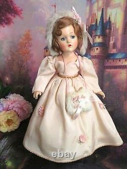 VINTAGE antique 1930s Madame Alexander Wendy Ann DOLL composition TAGGED DRESS