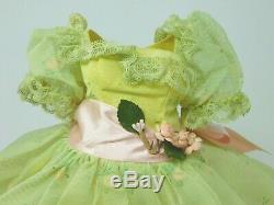 VNTG Madame Alexander Cissy doll dress #2121 Garden Party Green Floral, Slip, tag