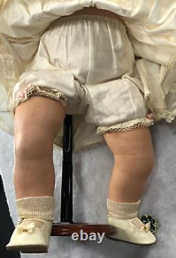 VTG 1940s Alexander Doll Co Madame Alexander Little Baby Genius Doll 22 withStand