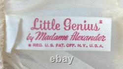 VTG Madame Alexander Little Genius Caracul Wig Drink Wet Baby Doll Toy KP21