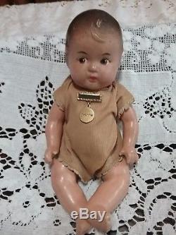 Vintage 1930s Madame Alexander Composition Dionne Quintuplets Baby Doll Set RARE