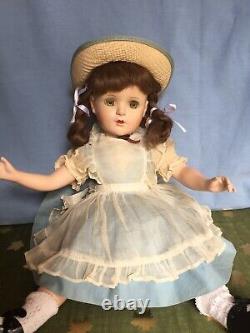 Vintage 1940s Margaret OBrien 18 HP Doll By Madame Alexander, Orig. Dress