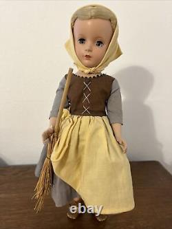 Vintage 1950's Madame Alexander 14 Poor Cinderella Doll Original Clothes RARE