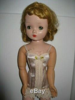 Vintage 1950's Madame Alexander 20 Blonde Cissy Doll in Tagged Lingerie