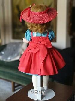 Vintage 1950's Madame Alexander 24 Hard Plastic Winnie Walker Doll Cissy Face