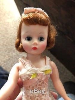 Vintage 1950's Madame Alexander CISSETTE Doll Wearing Chemise Pink Gown & Robe